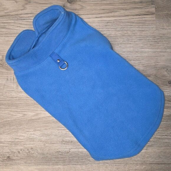 Baluue Blue Fleece Pullover Vest For Dog Size Medium - Picture 2 of 5